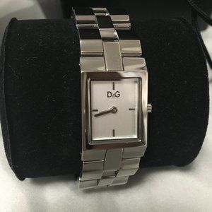 D&G Dolce & Gabbana Silver Square Watch-brand-new!